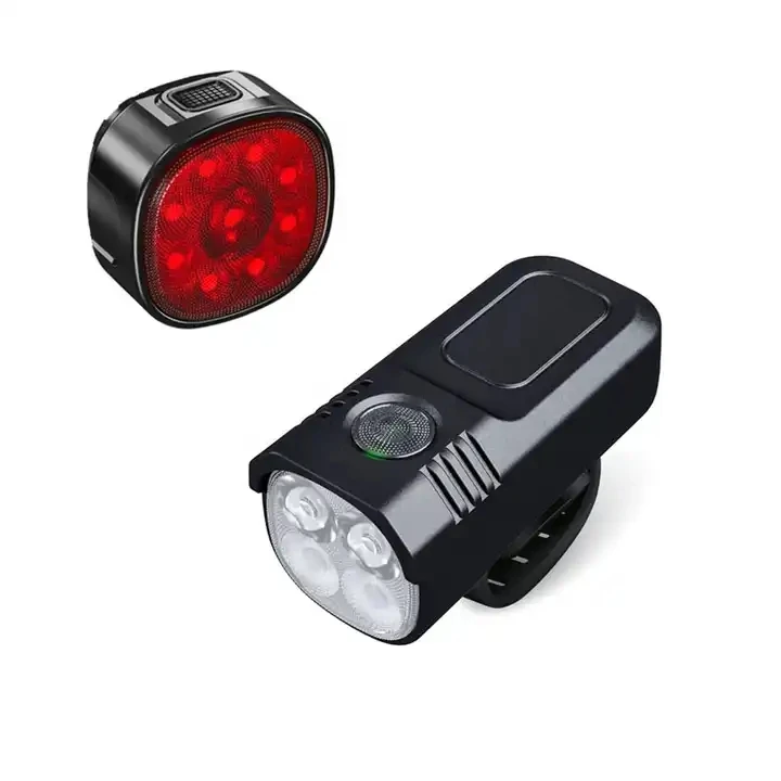 Hot Sale 500 Lumen Mini Bicycle Front Rear and Back Light Type-C Rechargeable Road MTB Mountain Sport Aluminum Bike Light Set
