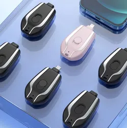 Mini Keychain Power Bank Charging Powerbank Mobile Phone Spare External Battery For Iphone Android Smartphone