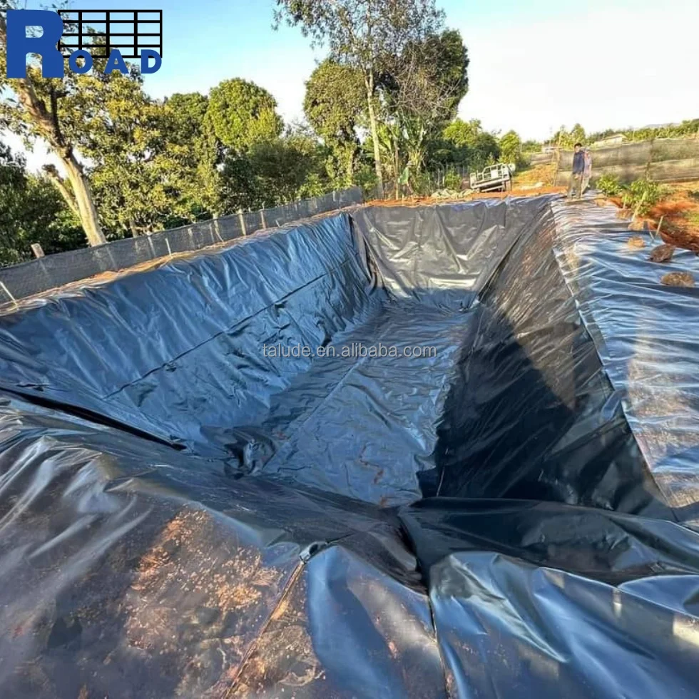 Agricultural Pond Liners Geomembranas 0.5mm 1.0mm 1.5mm 2mm HDPE Geomembrane For Fish Farming
