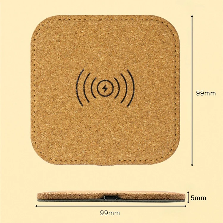 Portable 3 In 1 Magnetic 15w Light Fast Charging Cork Wireless Charger Pad for Iphone Wireless Charger