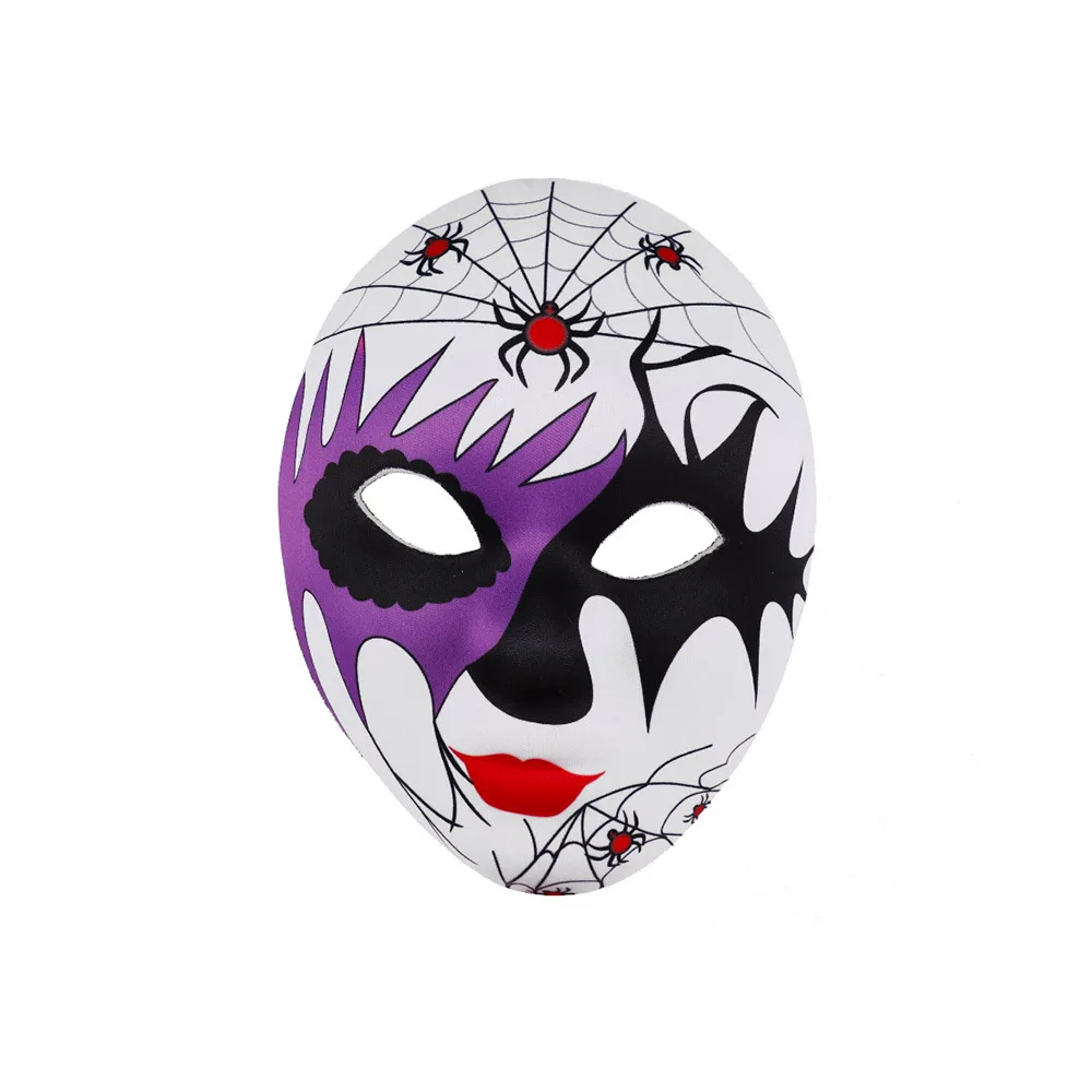 High quality factory wholesale Halloween party masquerade ball hand painted clown masks plastic masks
