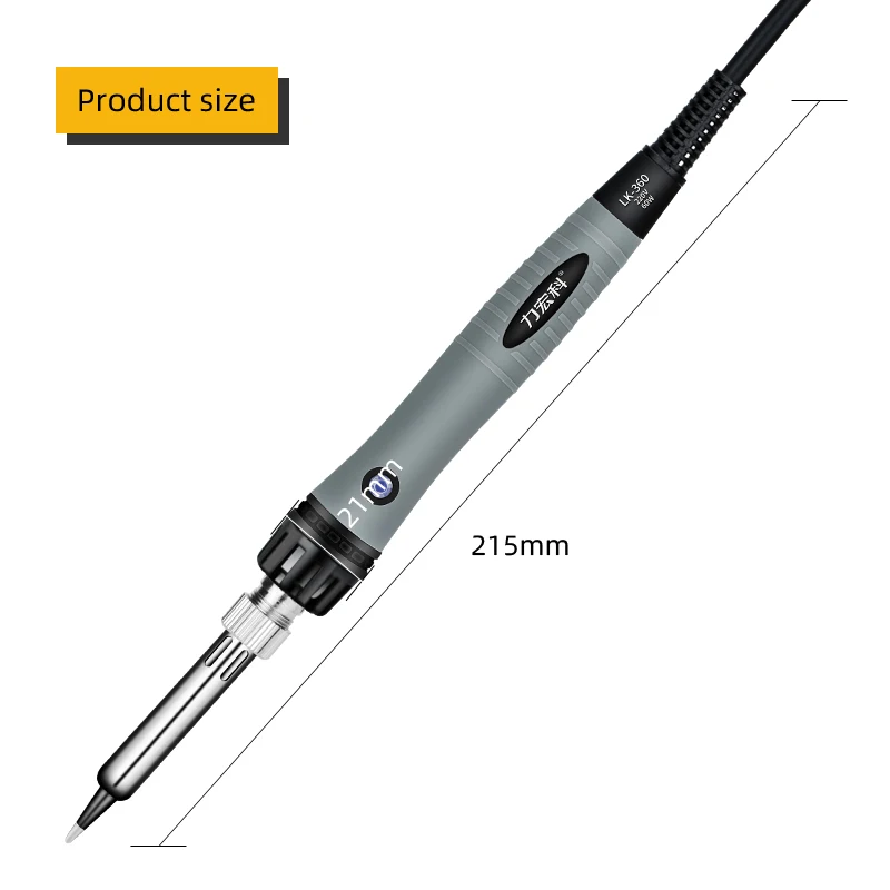 LK360-A Electric Welding Iron Pen Ceramic Heater Portable Soldering Irons Welder with Stainless Steel Sleeve for PCB Rework 60W