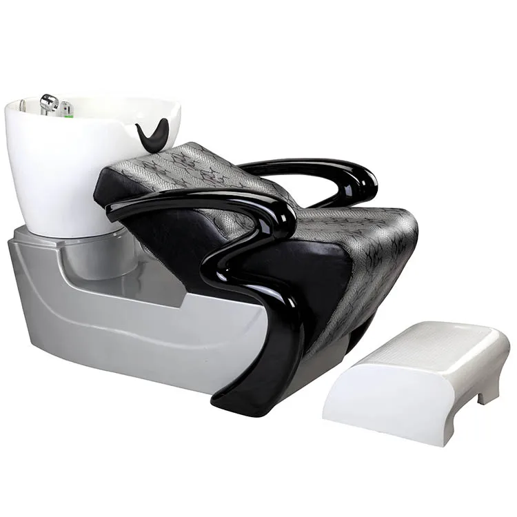 Salon furniture hair washing equipment GRP shampoo bed backwash unit shampoo chairs with bowl