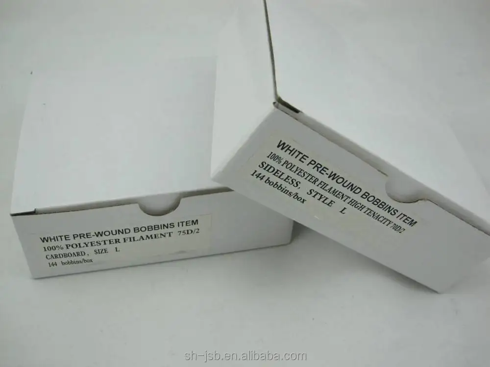 Polyester bobbin thread for embroidery machine 70D/2  size L