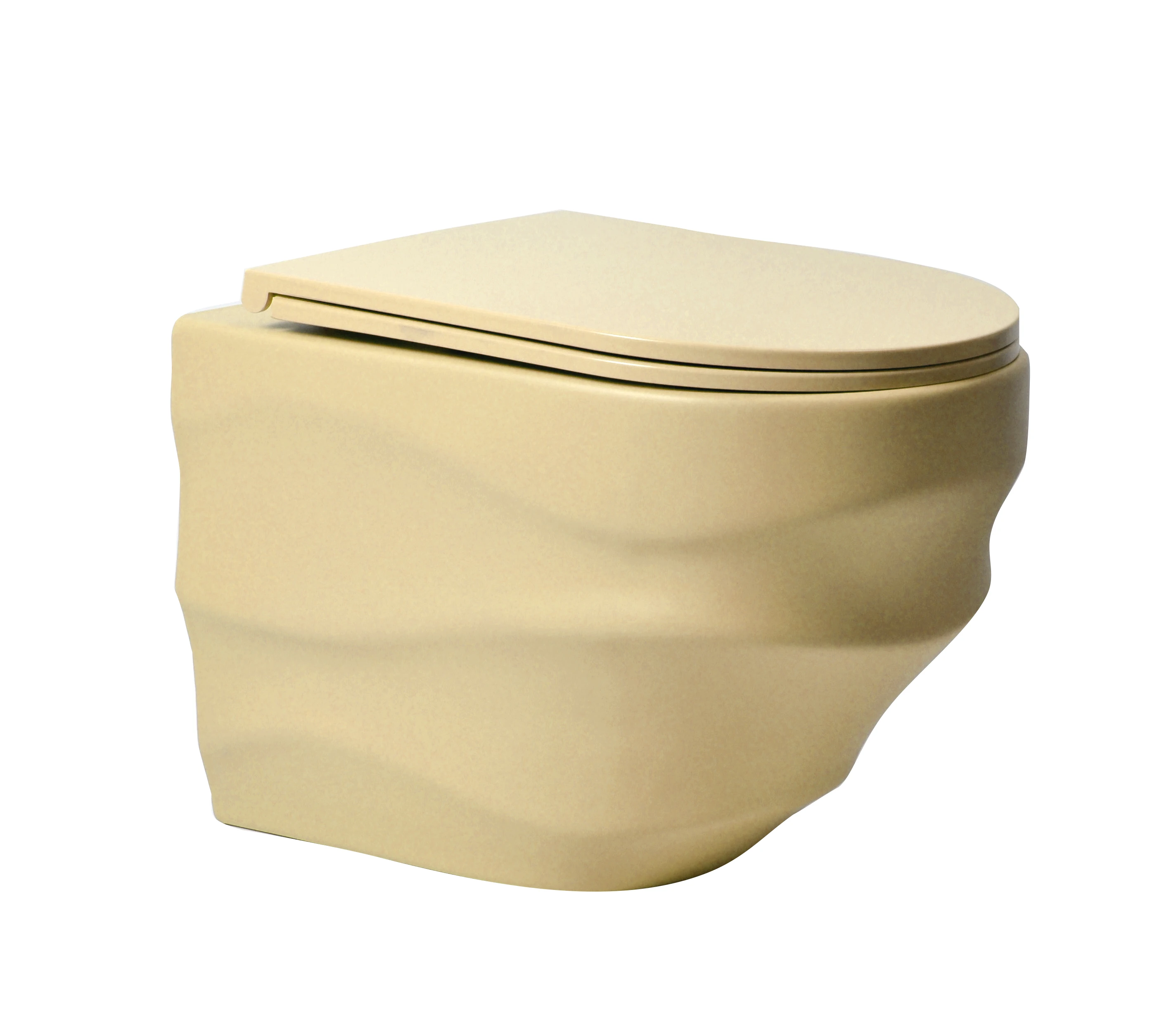 Wholesale Sanitary Ware Wall Mounted WC Wall Mounted Toilet WC Ceramic Wall Hanging Toilet With Water Tank