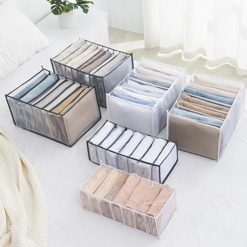 Hot Selling Cheap Price Foldable 11 Grids Wardrobe Clothes Organizer for Bra Underwear socks