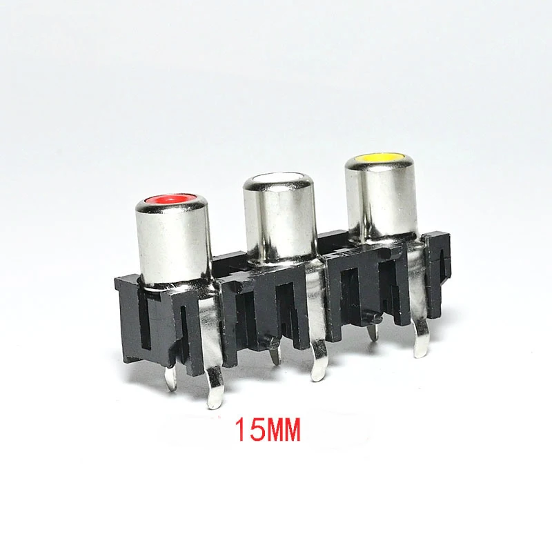 3-контактный разъем RCA jack аудиоразъем rca гнездовой монтажный