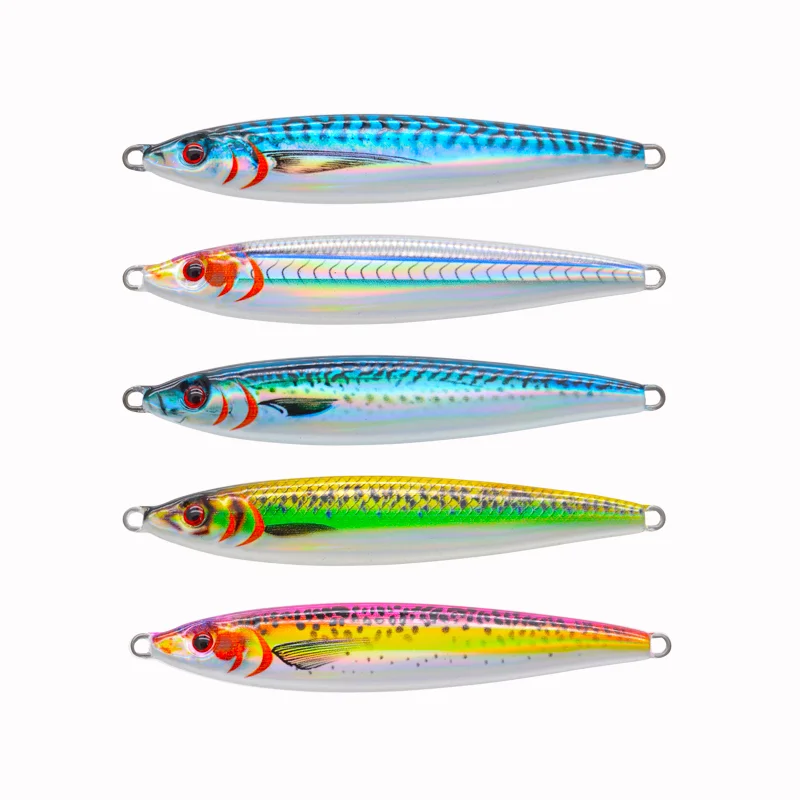JIGGINGSOUL-RTS315-JSg30g 3D printed lead fishing lure Wholesale Mackerel  Saltwater Fishing Vertical Jig Barracuda speed jig