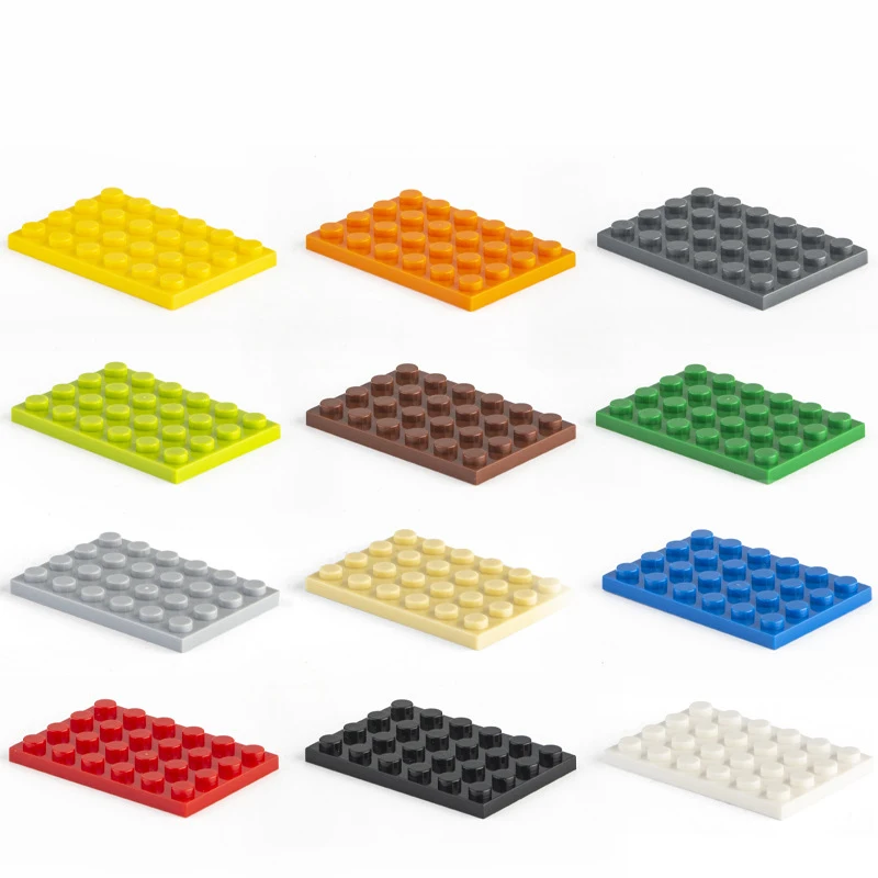 Yuetian 4*6 Plastic DIY Kids Toys Educational Building Blocks Plate in Bulk Block Bricks NO.3032
