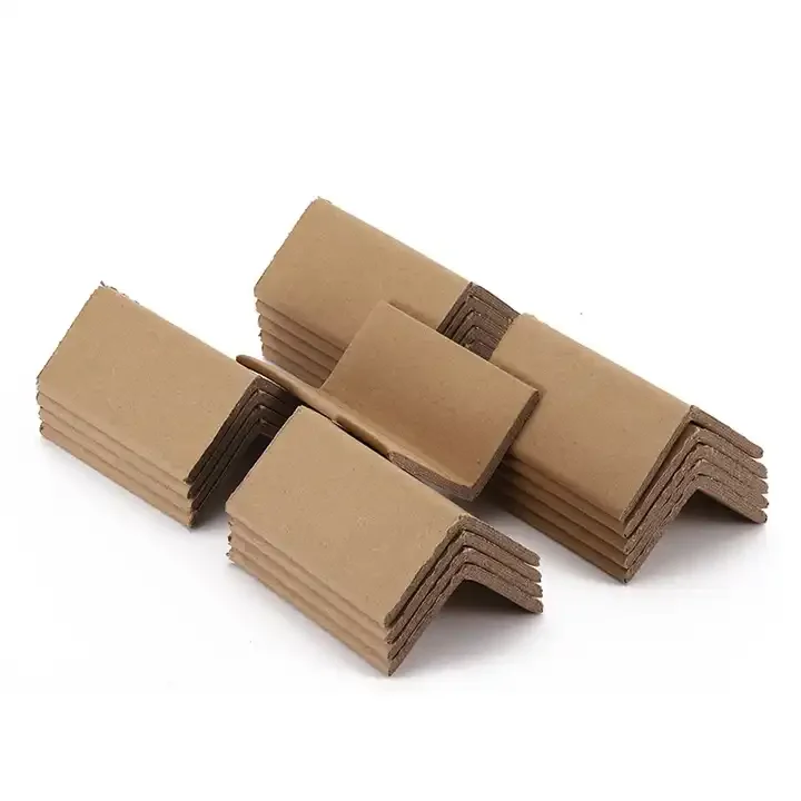 Table Edge Cardboard Corner Protectors For Carton Plate and Buckle Paper Corner Protection