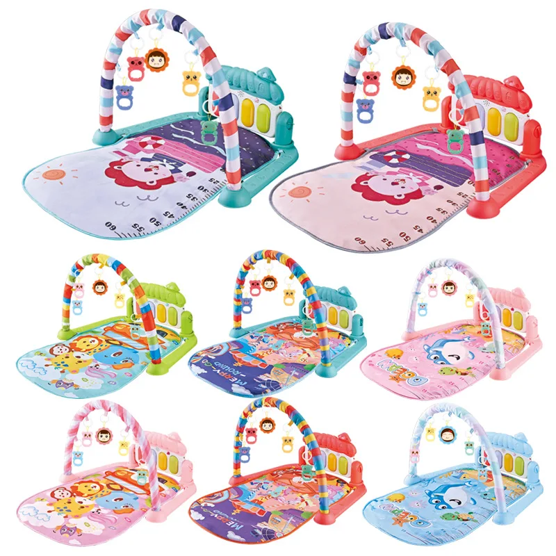 Wholesale Musical Piano Play Mat Game Colorful Kick N Play Piano Infant Activity Carpet Gym Baby PlayMat
