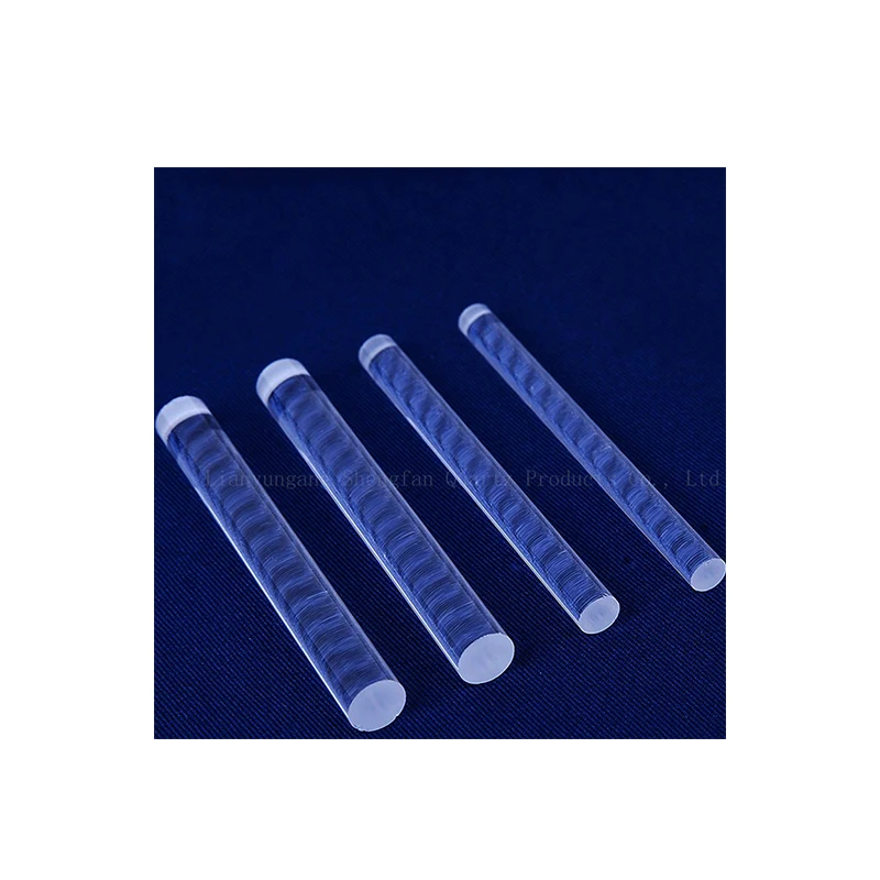 High Purity High Transparent Quartz Glass Rod Custom For Semiconductor Photovoltaic Fiber Optic