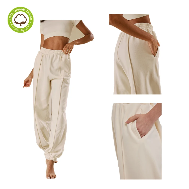 100% cotton custom casual comfy cotton oversized harem track womens jogging pants multicolor ladies sweat pants