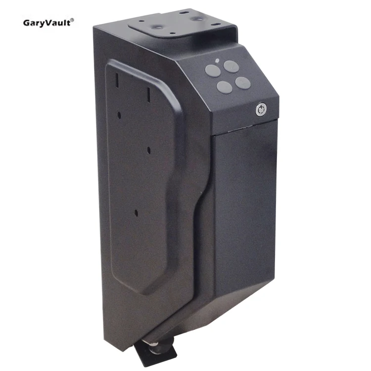 Home Office Hidden Wall Mounted Drop Down Fingerprint Combination Lock Gun Safe