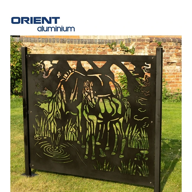 Sliding separator soundproof divider salon laser cut patio partition dividing wall separators outdoor patio screen panels