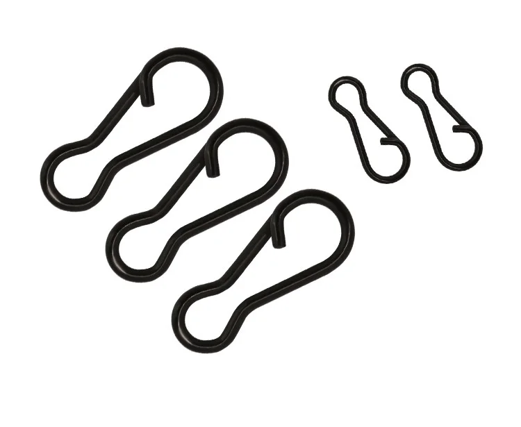 Аксессуары для рыболовных снастей на карпа, крючок на защелке, матовый черный рыболовный крючок, несколько зажимов