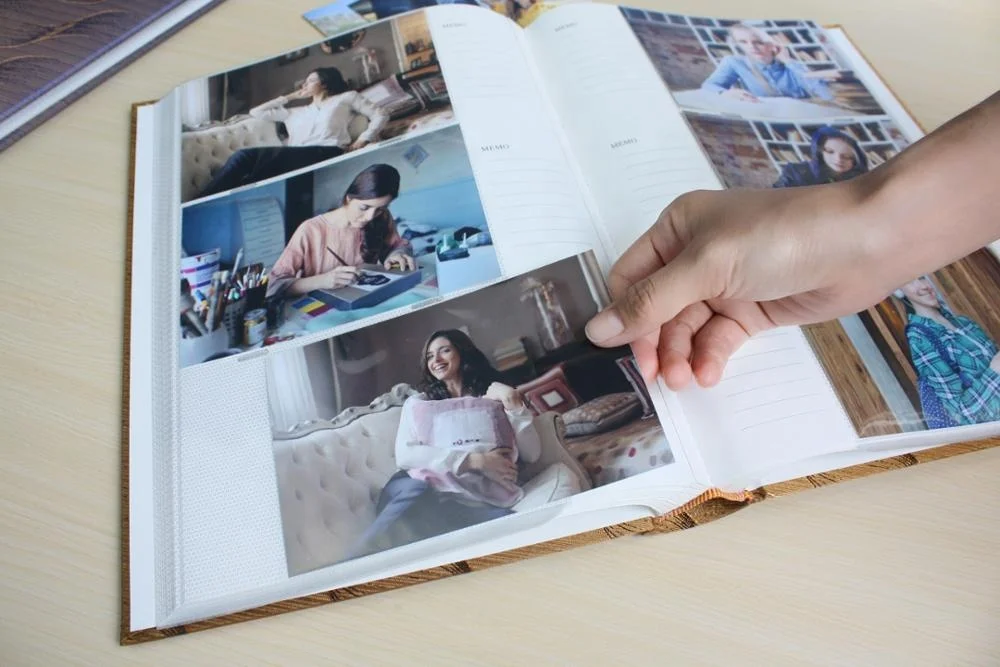 Fabric Frame Cover Photo Album 300 Pockets Hold 4x6 Photos Wholesale book bound slip in family album