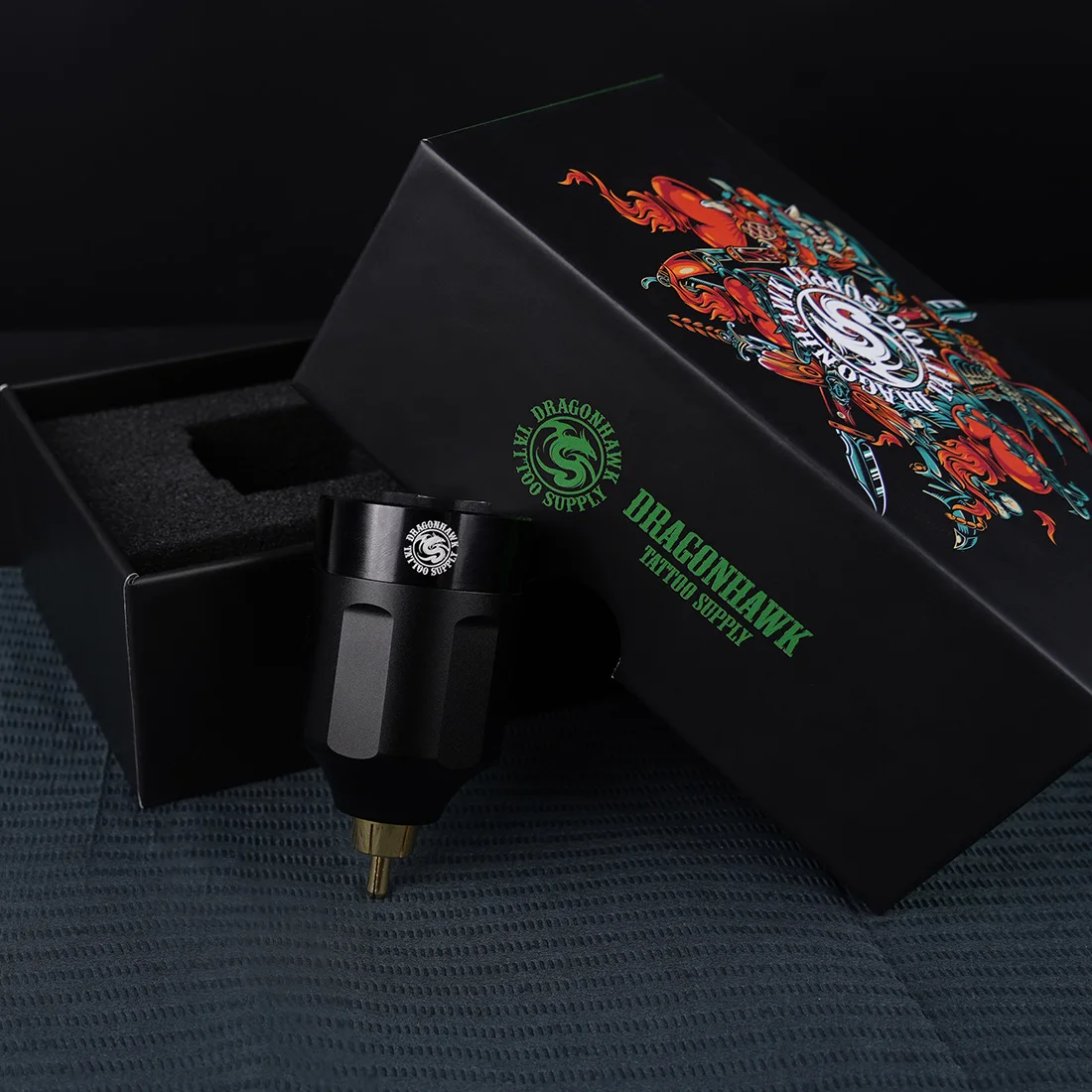 wireless tattoo pen machine RCA  battery power supply dragonhawk