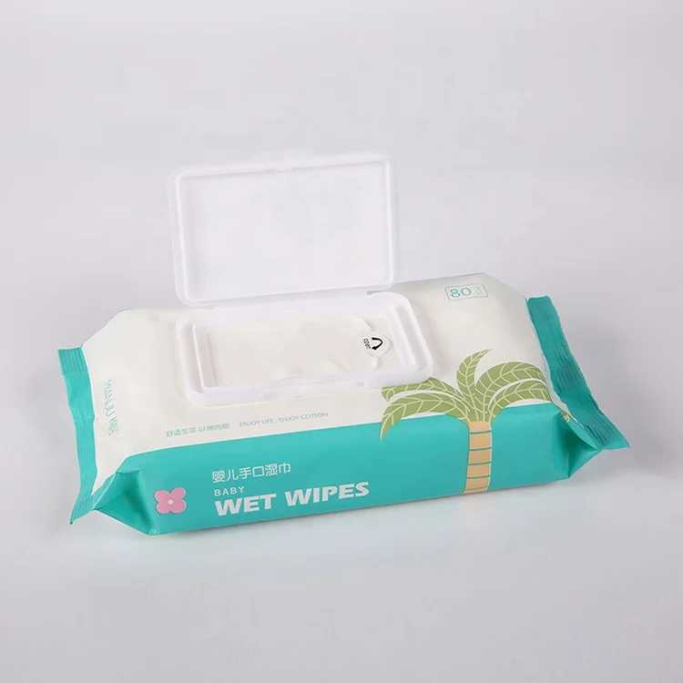 
Newborn hand and mouth draw-out elephant design packing baby wipes wet tissue 
