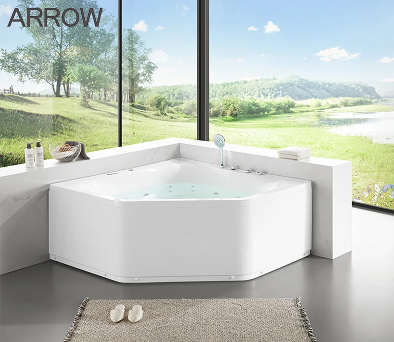 Ванна с современным дизайном AROW ванна в форме бриллианта для спа-массажа объемом л из акрила