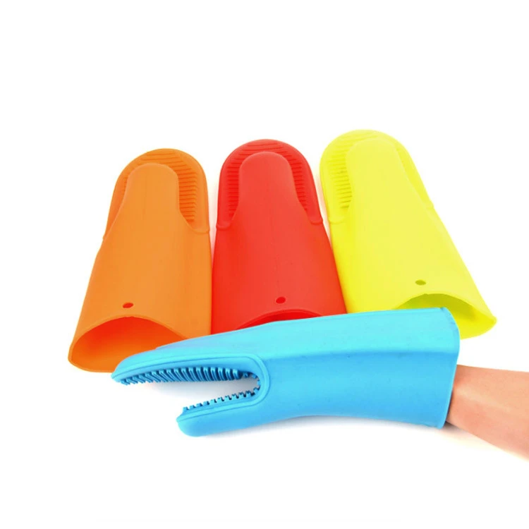 
1Pc Silicone Oven Glove Heatproof Mitten Kitchen Cooking Microwave Oven Mitt Insulated Non-Slip Glove Thickening 