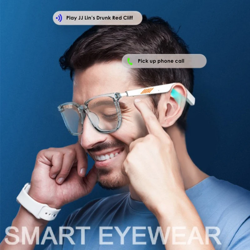  Ацетатные оправы для очков bluetooth аудио Защитные очки красочные анти-голубые