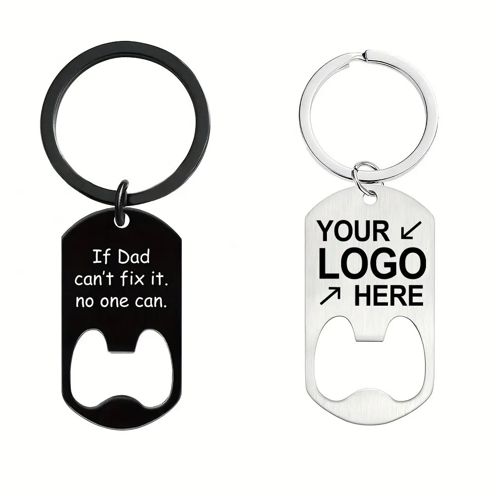 Custom Metal Keychain Bottle Opener with Logo Wholesale Cheap Beer Wine Bottle Opener Promotion Holiday Gift