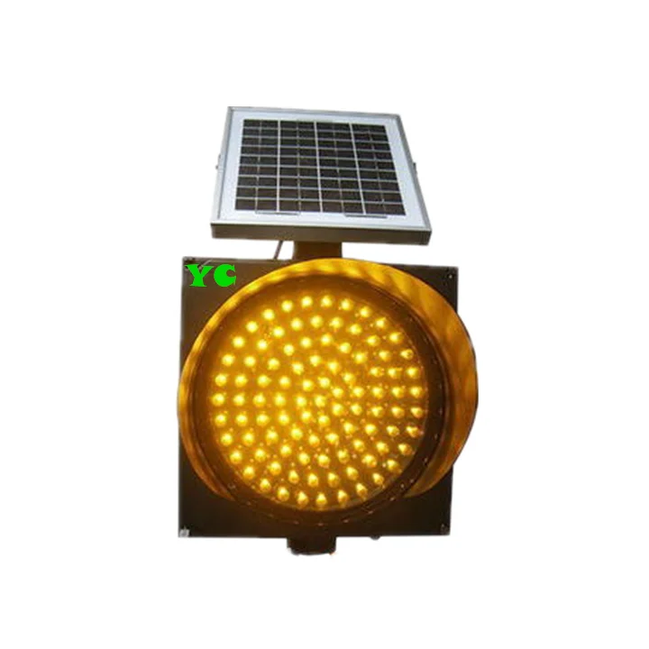 Best Yellow Flashing Mini Solar Powered Led Light, Traffic Light, Wireless Warning Light