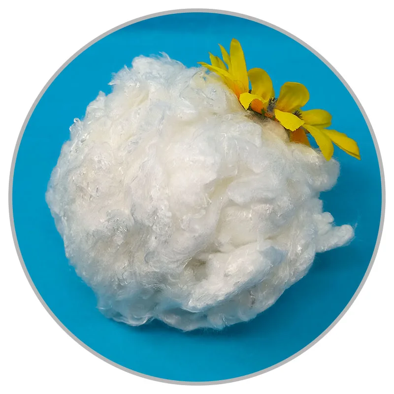 Органическое бамбуковое штапельное волокно 1 4d 38 мм для спиннинга и нетканого