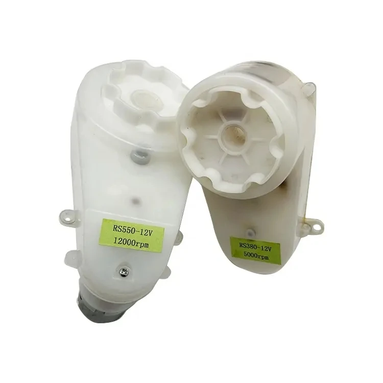 High quality plastic toy car gearbox12v 6v 390 380 550 motor gearbox for sale