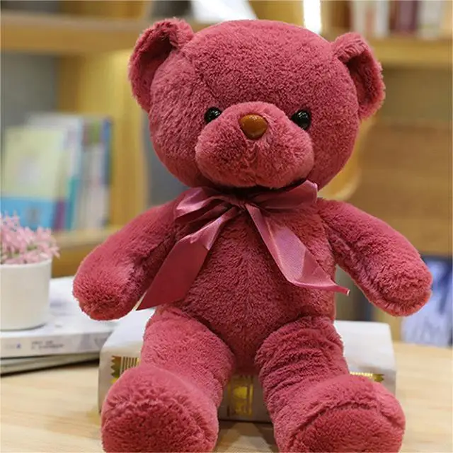 Teddy Bear Wholesale Custom Logo Brand Clothes Wholesale Brown Teddy Plush Bear Toy For Kid Gifts