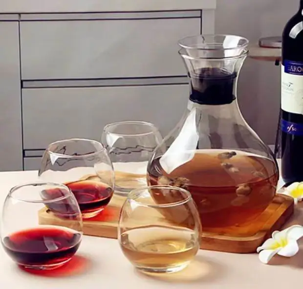 Wholesale 5PCS Paka Glass Drinkware Set 1.75L Water Bottle Tea Coffee Pot Juice Pitcher Wine Jug With Machine Blown Drinking Cup