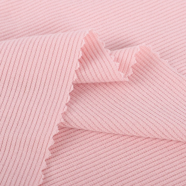 
Wholesale Customized 48%Poly 48%Rayon 4%Spandex So Soft Stretch Rib Fabric For Shirt Blouses Dress 