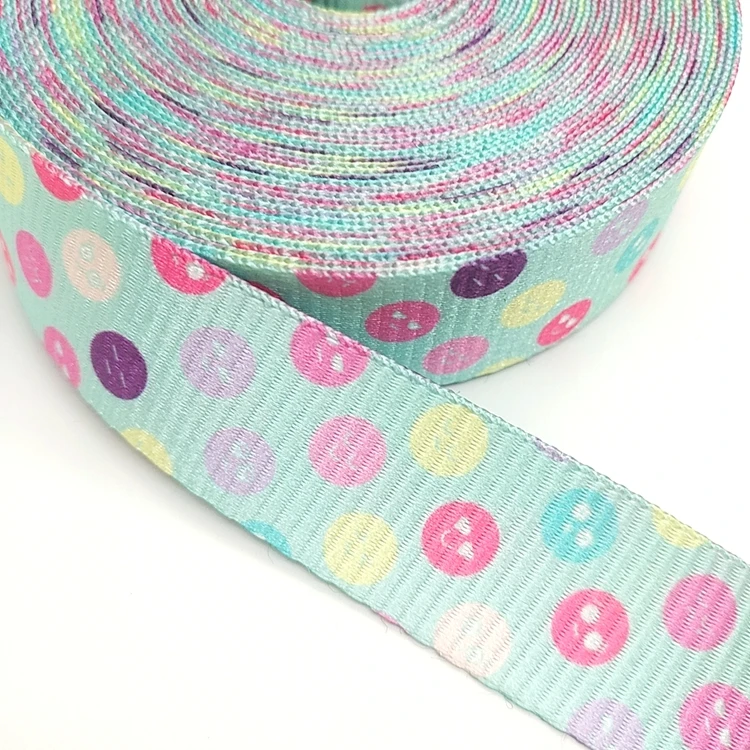 Custom Logo High Tenacity Polyester Wholesale Colorful Cotton Jacquard Tape Webbing