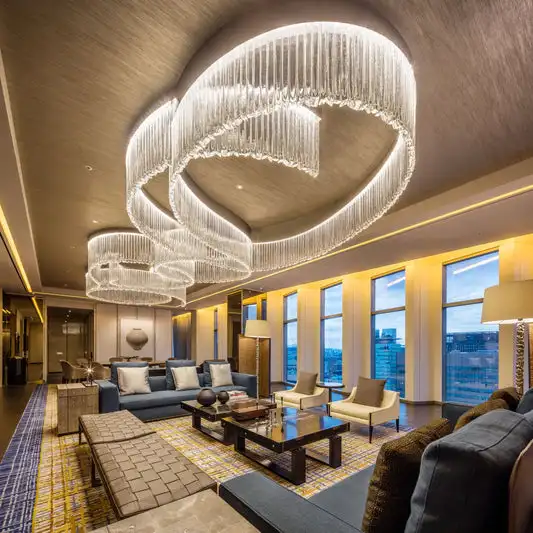 Luxury Gold-Plated Crystal Chandelier For Hotel Lobby Or Banquet Hall Lighting