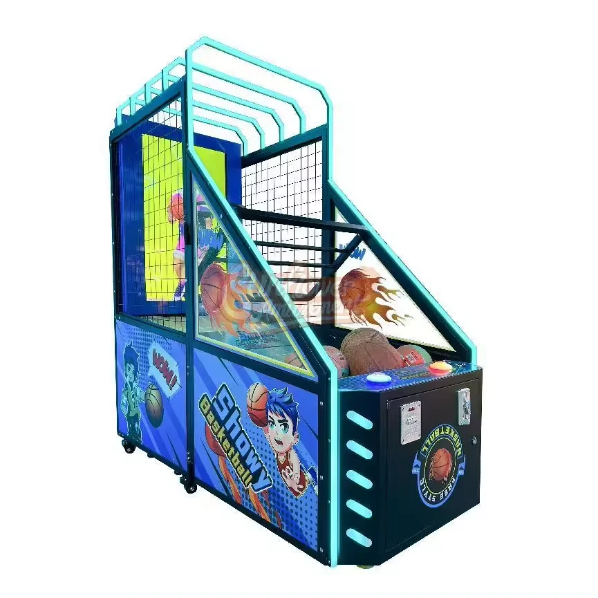 Игровой автомат с монетоприемником и уличным баскетболом