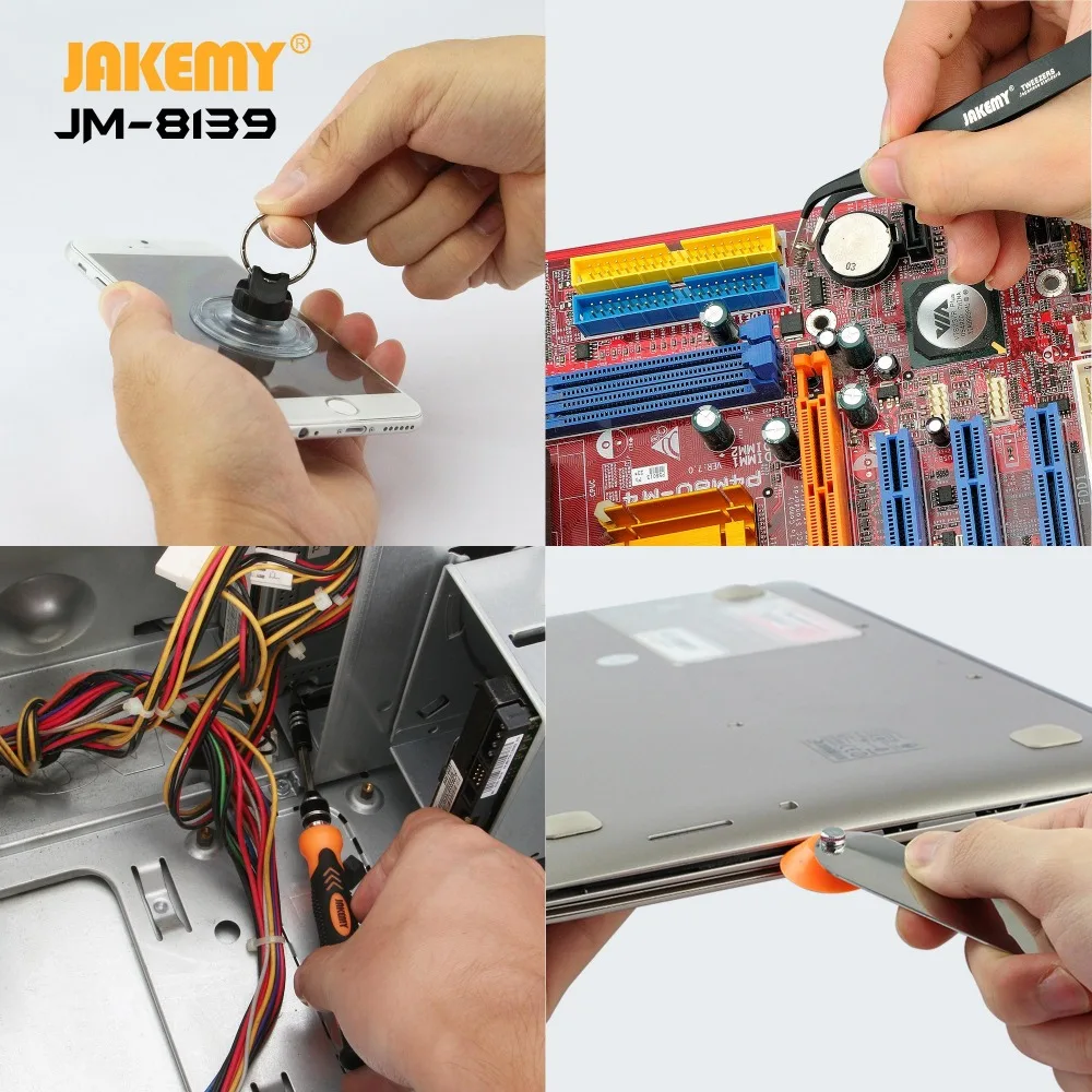 
Customize Logo Magnetic Screwdriver Set Portable Hand Tool Set Mobile Phone Computer Repairing Tool Kit 