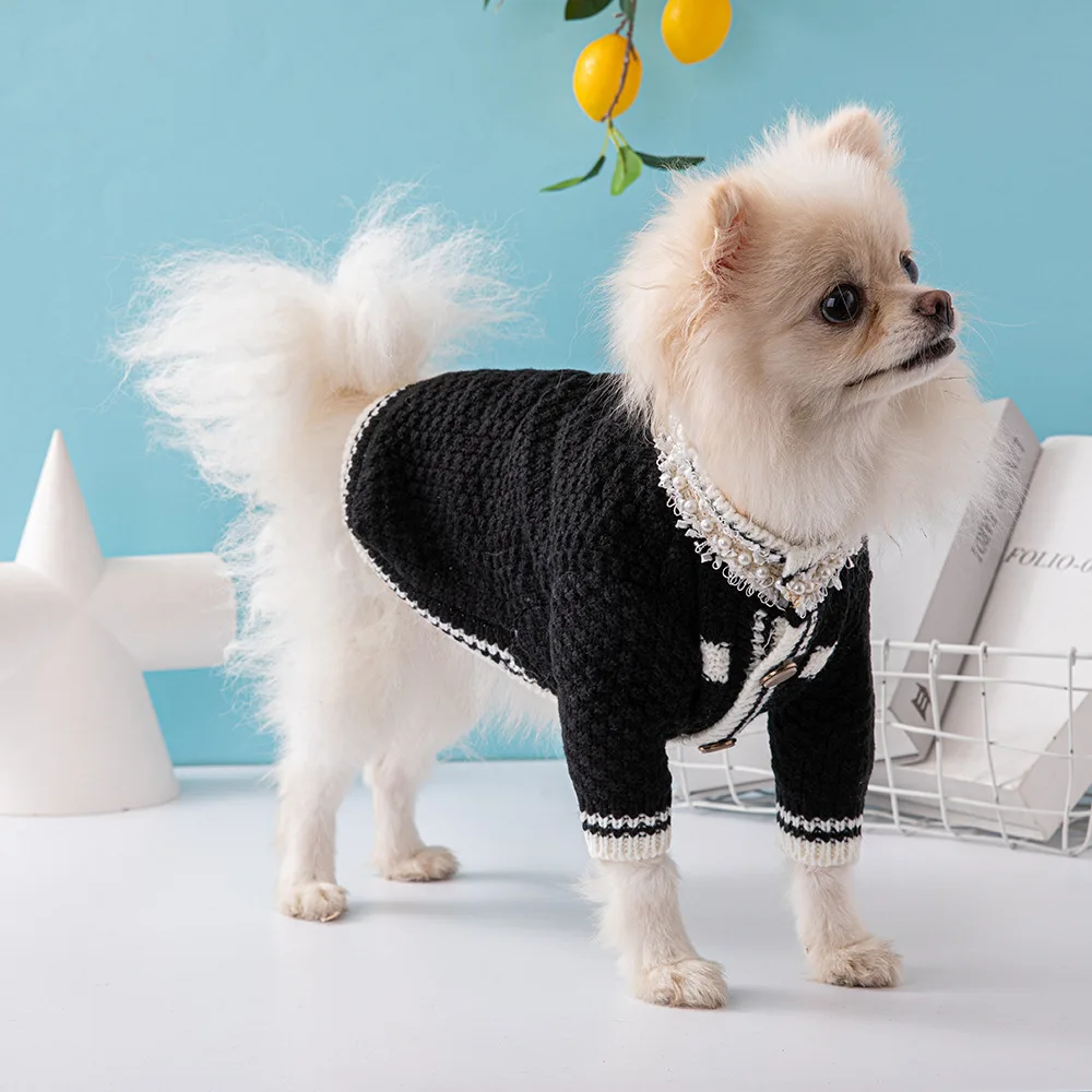 Hot Selling Fashion Style Pet Sweater XS Small Puppy Teddy Large Dog Winter Clothes Pet Clothes Designer High Luxury Dog Clothes