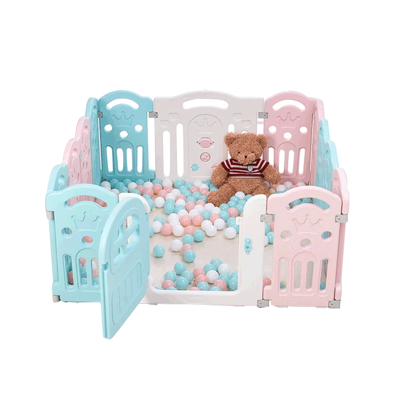 
Adjustable and Custom Plastic Baby Round playpen Baby safety fence for Asia and European 