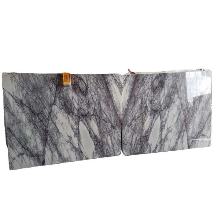 2023 Milas Lilac Marble Bookmatch Slab High Quality 2cm Thick Luxury Villa Projects Polished Tile Made in Turkey Cem-Slb-56
