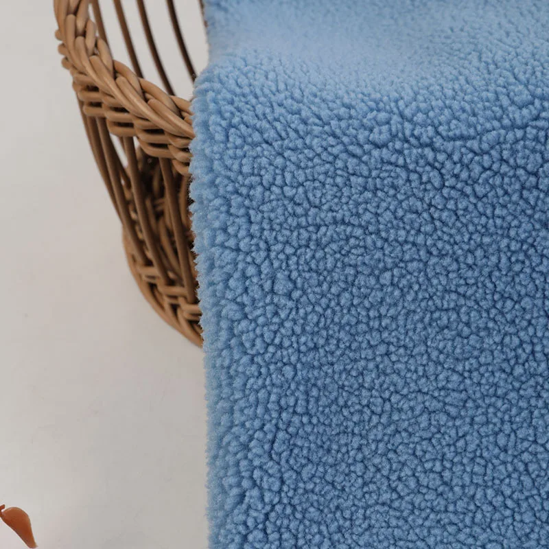 High Quality 100% Solid Color Polyester 350g Soft Knitted Plush Toy Polar Fleece Fabric For Autumn And Winter Coats