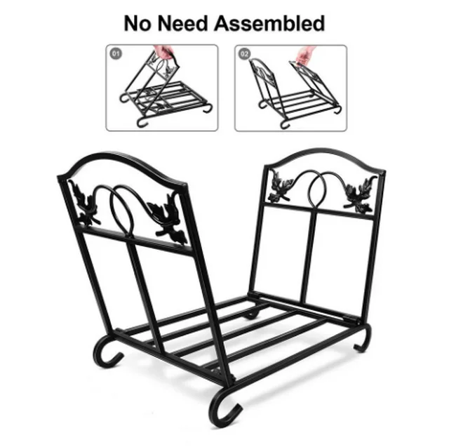Hot Sale Indoor Low Price Interior Home Decoration Camping Survival Builds Firewood Log Holders Fireside Fireplace Accessories