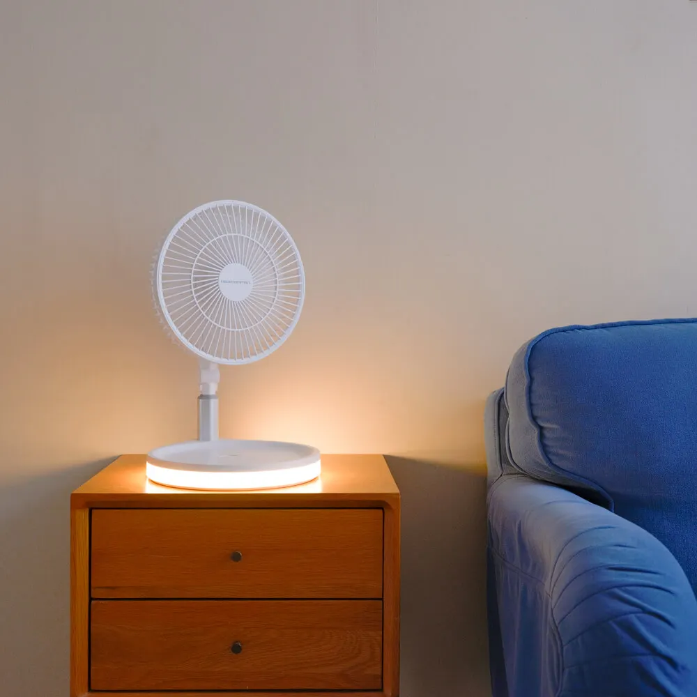 New Rechargeable Oscillating Pedestal Floor Fan Telescopic Folding Control Electronic Adjustable Folding Fan