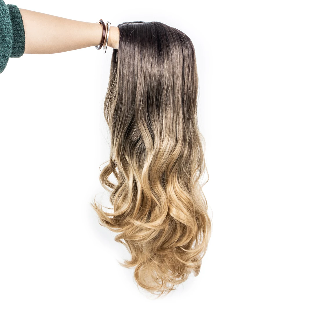 Cheap premium vendor curly futura high fiber heat resistant color synthetic hair wigs with highlights wholesale prices