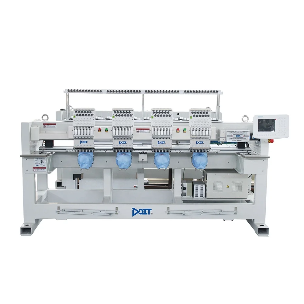 DT1204C 4 головки 12 игл Компьютеризированная швейная машина для вышивки