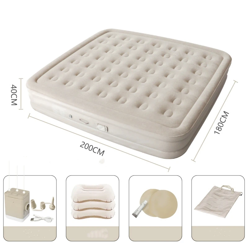 King Size Air Mattress Bed With Built in Pump Ultimate Comfort  Easy Inflation