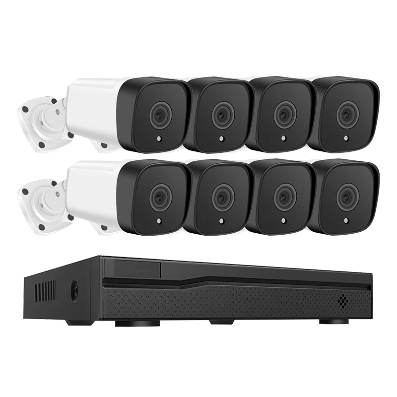VESAFE 8CH Home Security Night Vision HD NVR CCTV Camera Kit with 8pcs Outdoor Waterproof 1080P Camera
