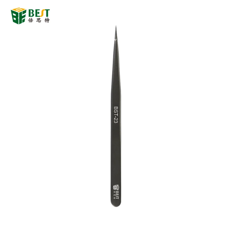 Electronics Industrial Matte Tweezers Anti-static Curved Straight Tip Precision Stainless Forceps Phone Repair Hand Tools Sets