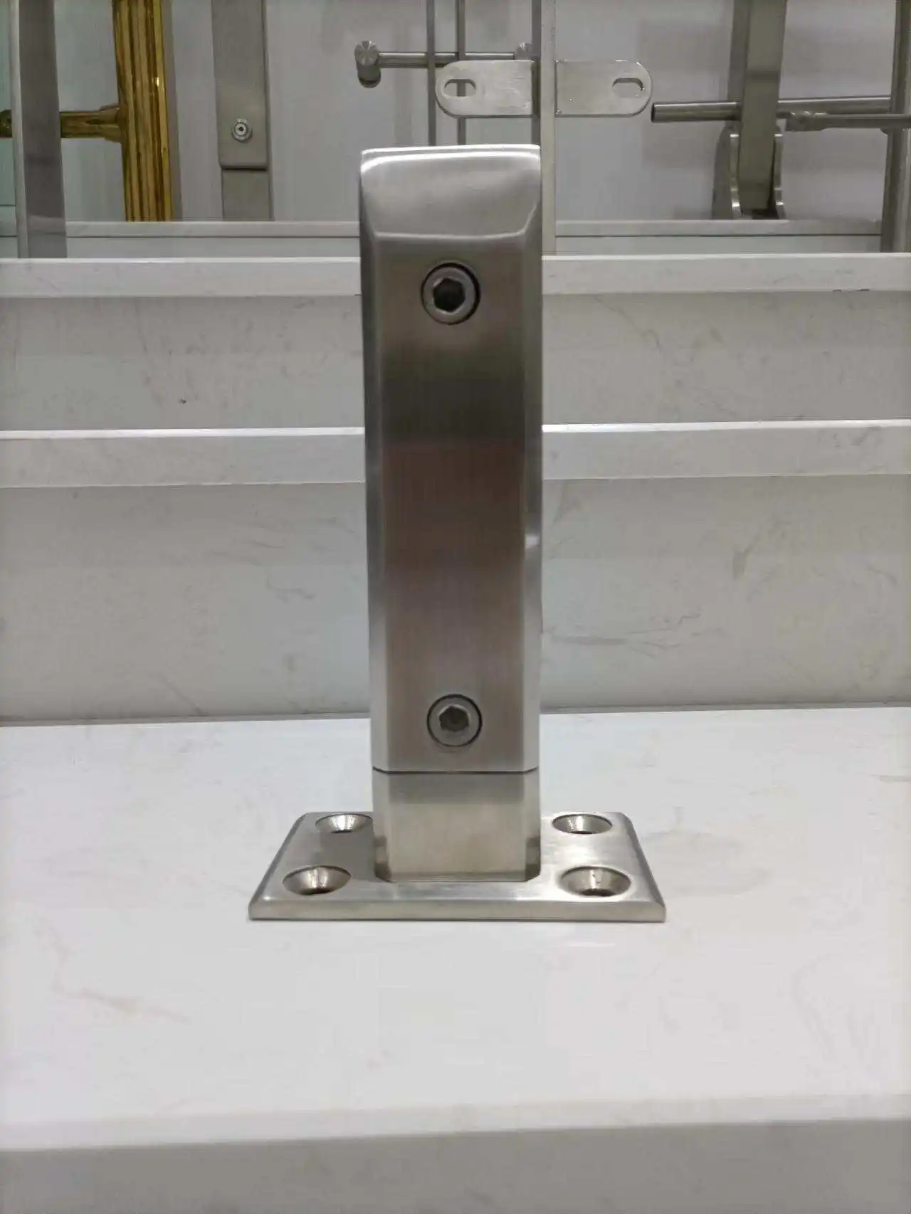 12mm railing glass holding clamp small banister glass holder 316 choice brushed surface project usage beach special usage