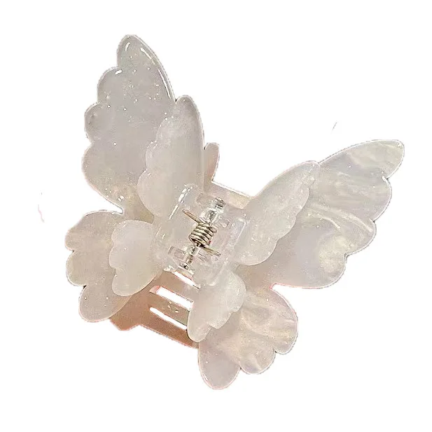 2024 new model high-end western hair claw acetate small butterfly hair claw clip for women